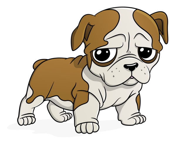 Бульдожка мультяшный