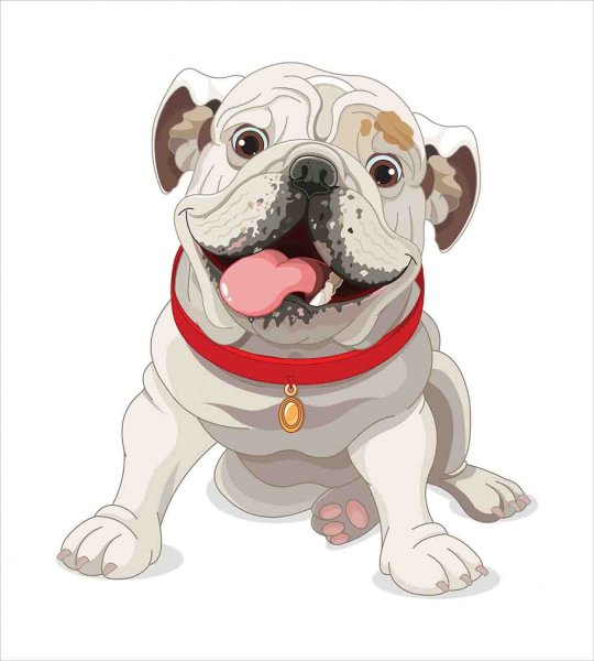 Бульдог мультяшный