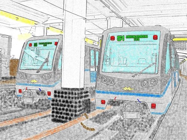 Нарисовать метро