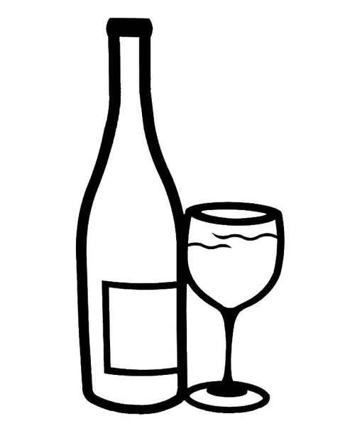 Раскраска бутылка