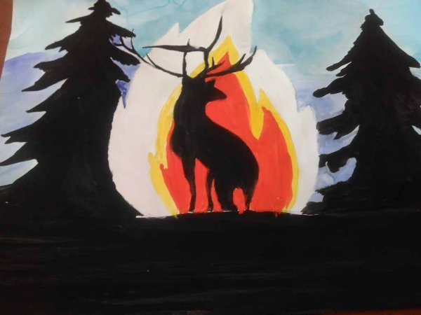 Плакат на тему пожар