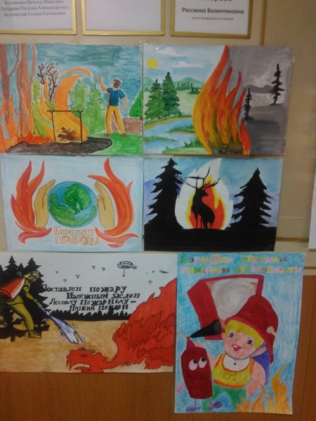 Рисунок на тему осторожно огонь