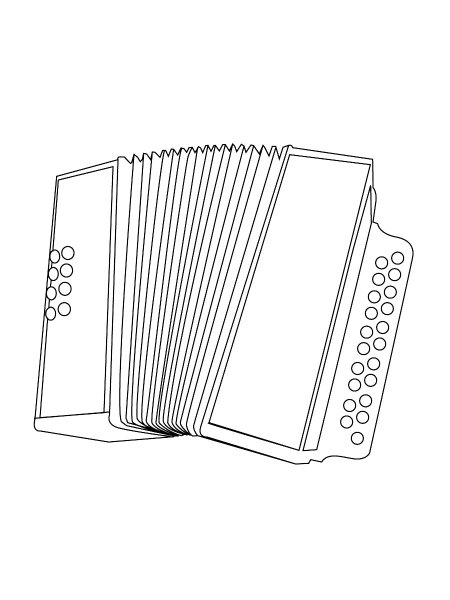 Гармошка раскраска для детей