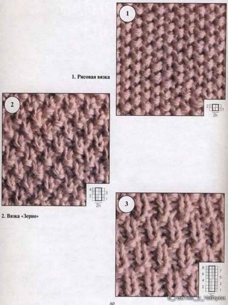 Вязка путанка спицами схема