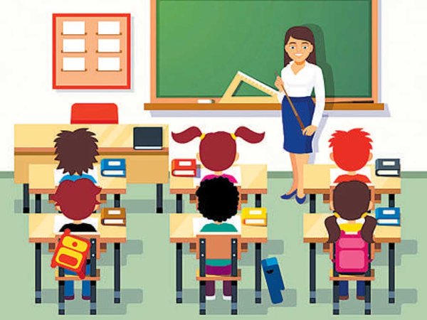 Дети сидят на уроке