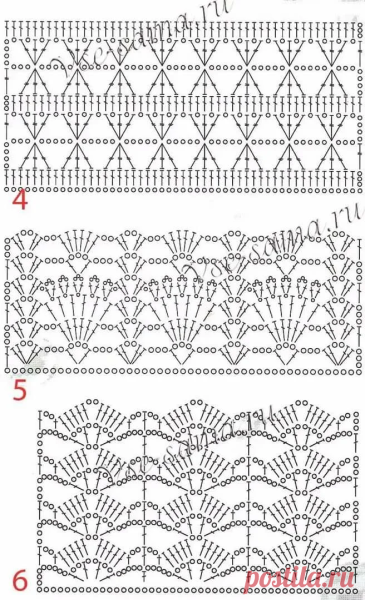 Плотная вязка крючком схемы