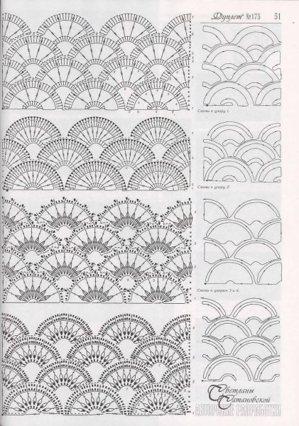 Вязка крючком узоры и схемы для начинающих