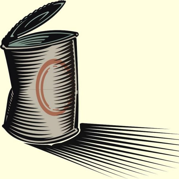 Открытая консервная банка