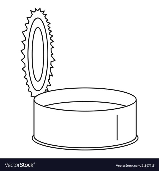 Раскраска консервная банка
