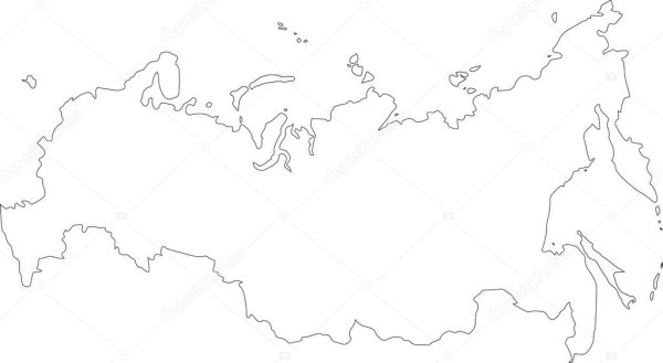 Пустая карта России субъекты Федерации