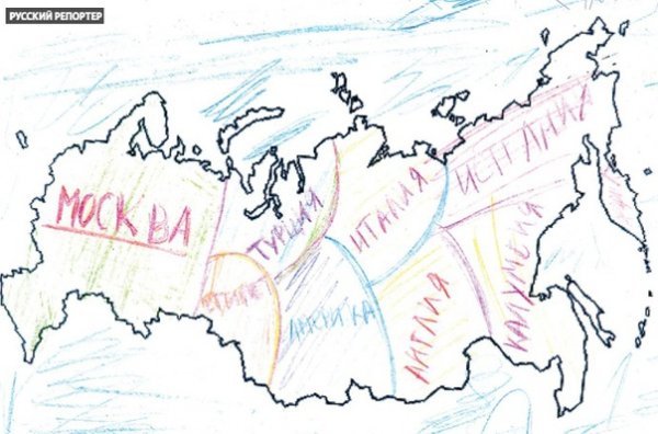 Карта России для раскрашивания