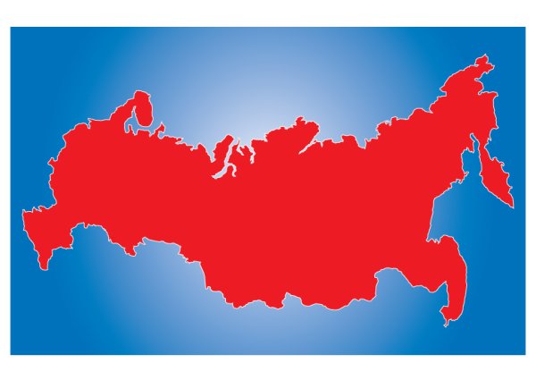 Карта России с городами