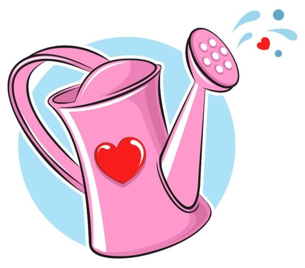 Розовая лейка