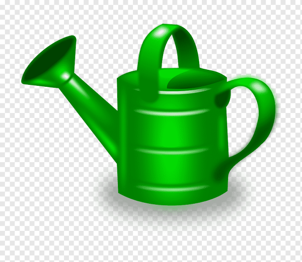 Лейка на белом фоне