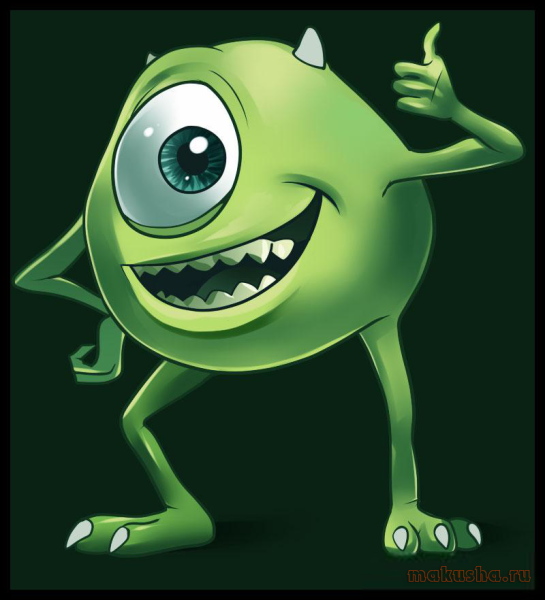 Корпорация монстров Майк Вазовски раскраска