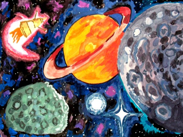 Рисунок на космическую тему