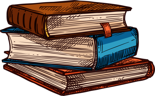 Книга рисунок на прозрачном фоне