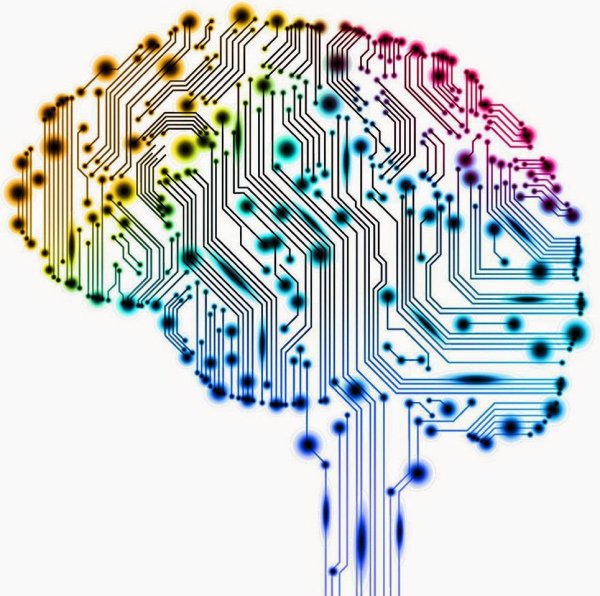 Искусственный интеллект на белом фоне