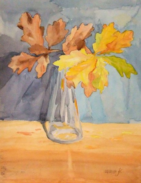 Осенняя корзина рисунок