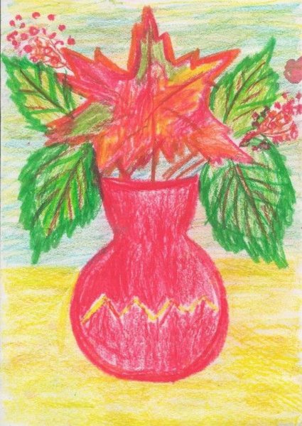 Осенний букет рисунок карандашом