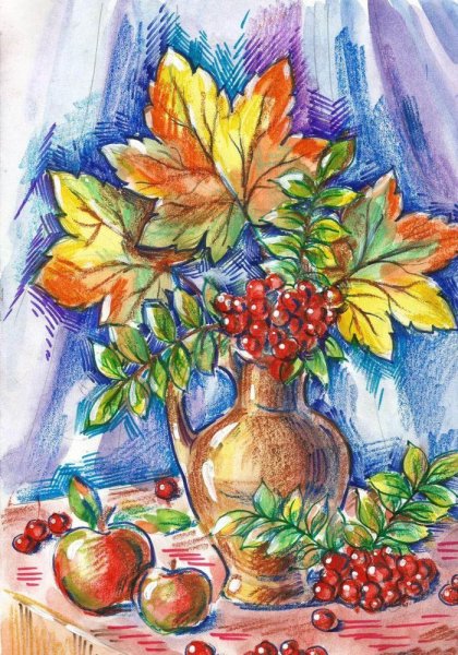 Рисование осенний букет
