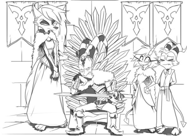 Адский босс Наброски