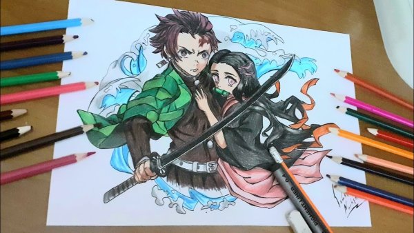 Клинок рассекающий демонов Танджиро и Незуко