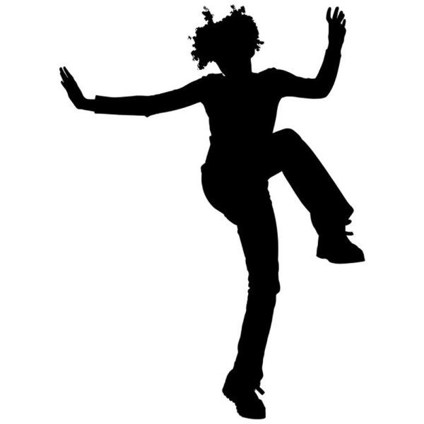 Силуэт танцующего человека