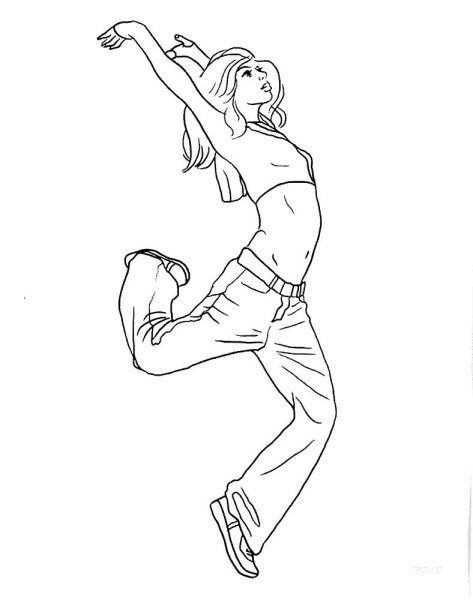 Раскраска танцы