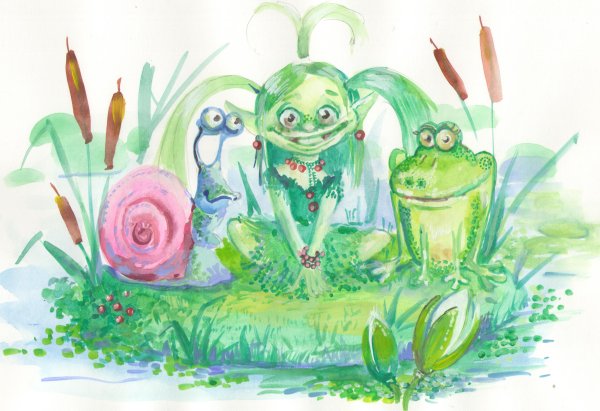 Кикимора Болотная Лядова рисунок