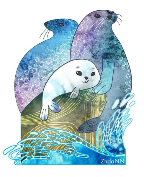 Тюлень морской котик морской Лев морской леопард