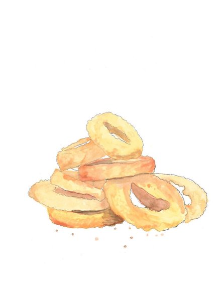 Луковые кольца рисунок