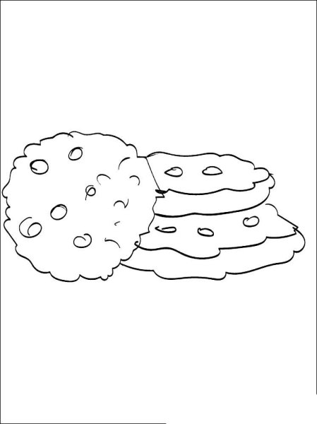 Раскраска печенье