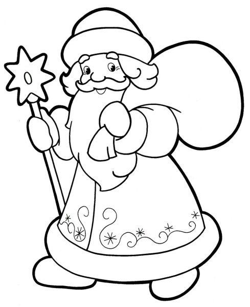 Дед Мороз рисунок