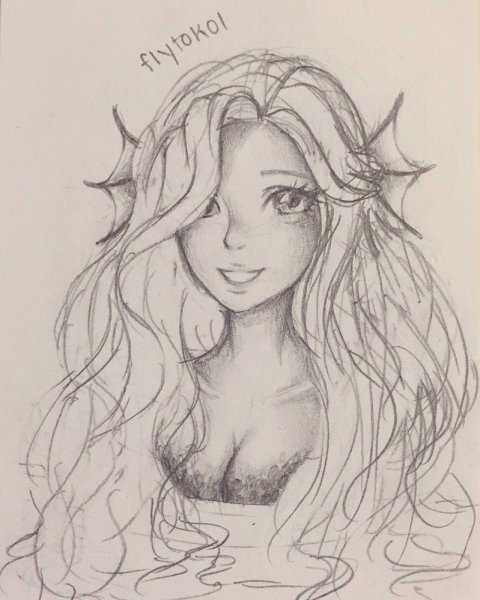 Русалочка Наброски