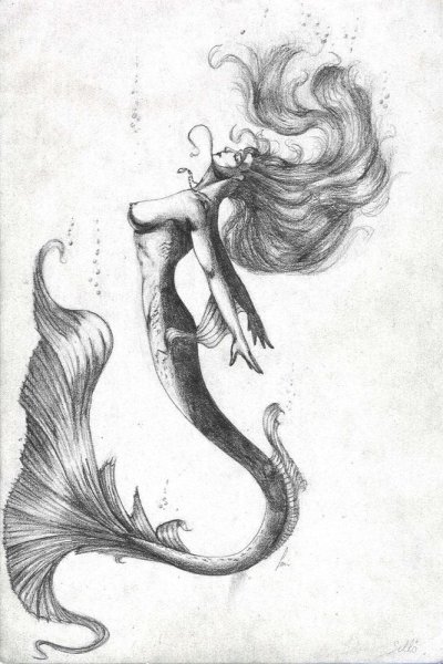 Раскраска русалки