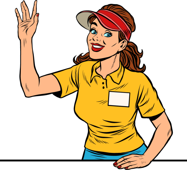 Кассир рисунок