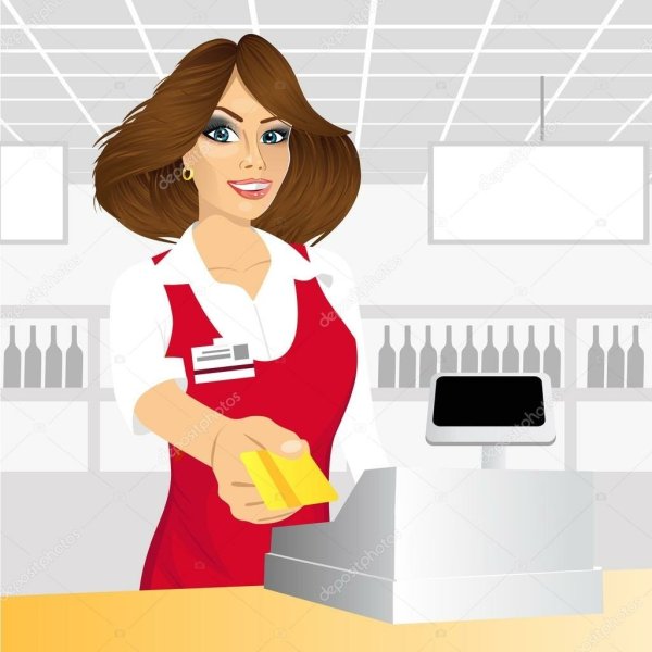 Раскраска профессии продавец