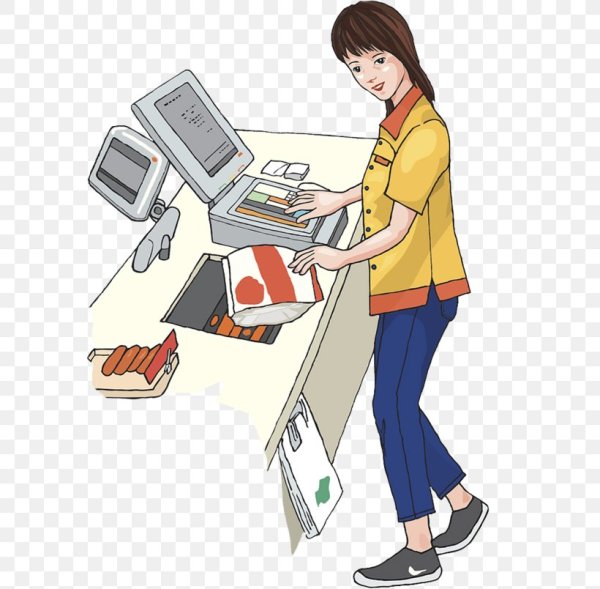 Нарисовать продавца