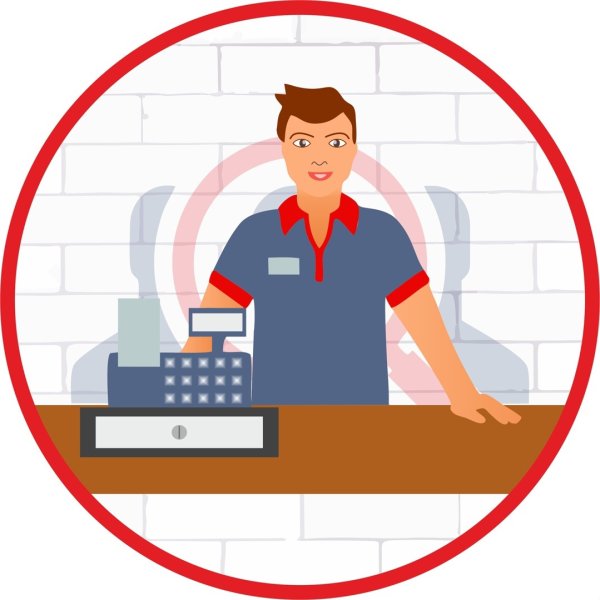 Нарисованный супермаркет