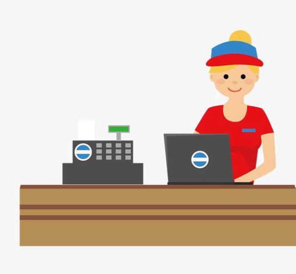 Продавец мультяшные