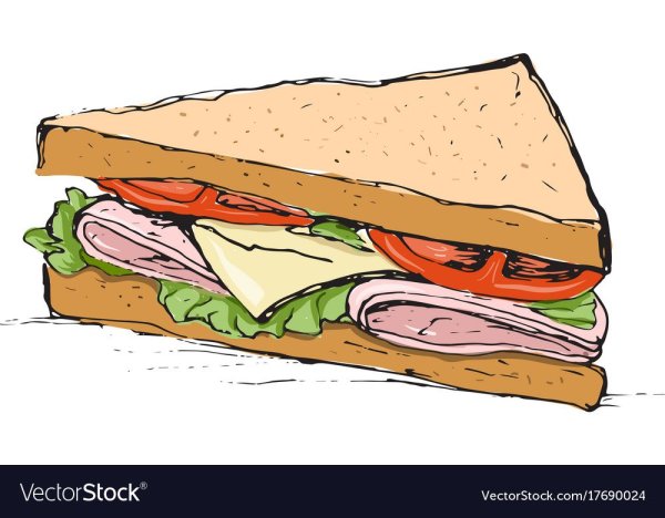 Бутерброд рисунок