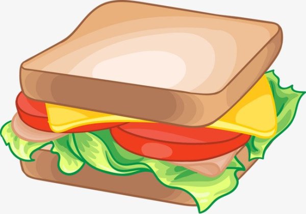 Нарисовать сэндвич