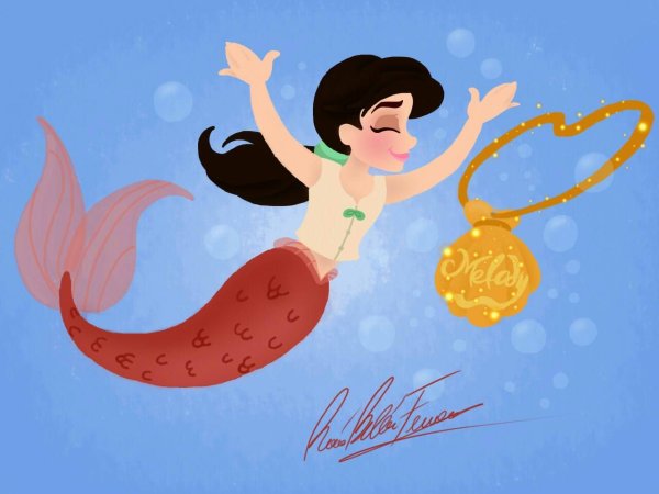 Мэлоди Русалочка ожерелье