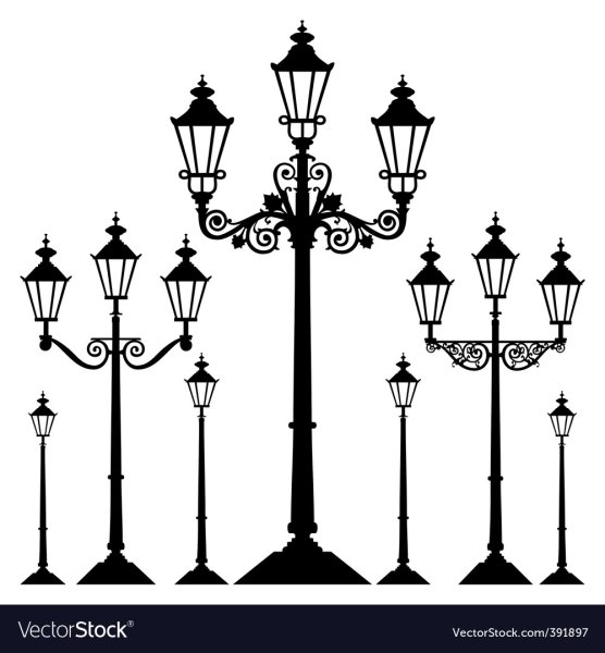 Фонари Петербурга в графике