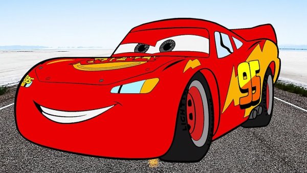 Машинка молния Маккуин рисунок