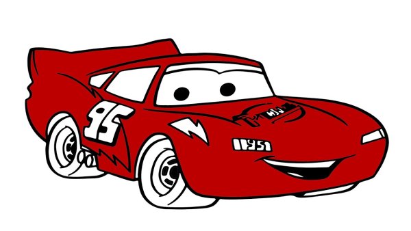 Молния Маккуин рисунок