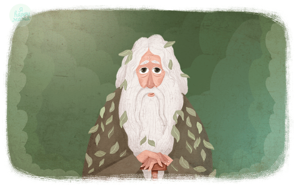 Старичок Лесовичок раскраска