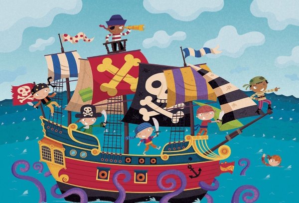 Пиратский корабль для детей