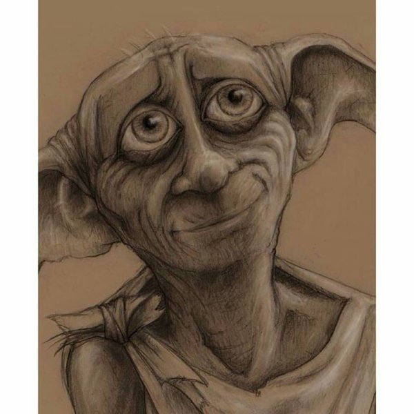 Портрет Добби из Гарри Поттера